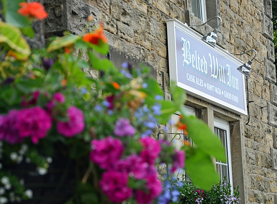 Belted Will Inn sign